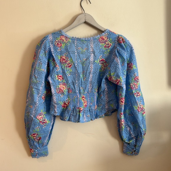 NWT Blossom Eyelet Top xs free people - Picture 8 of 9